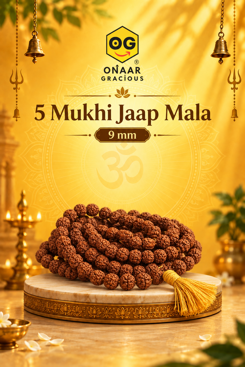 5 mukhi Jaap mala Onaar Gracious