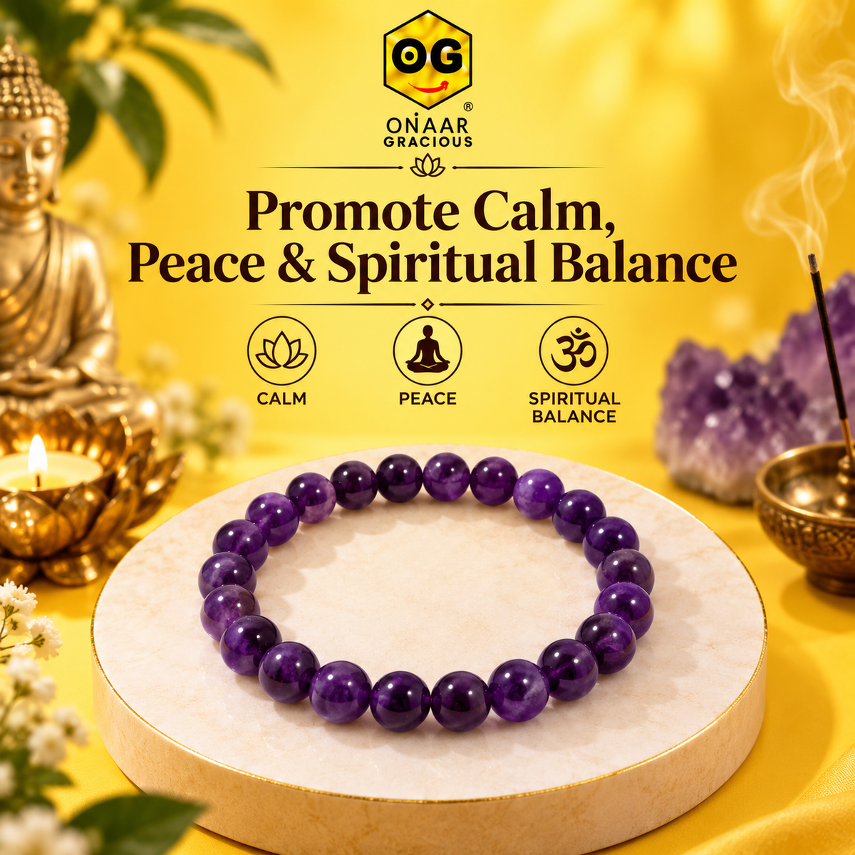 Amethyst Bracelet Onaar Gracious