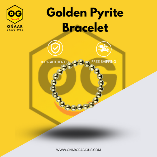 Golden Pyrite Bracelet Onaar Gracious
