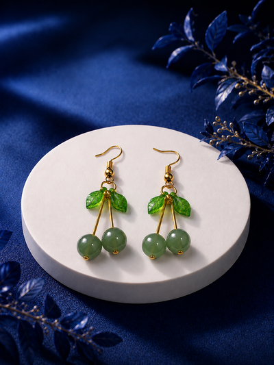 Fortune Bloom Green Aventurine Earrings Onaar Gracious