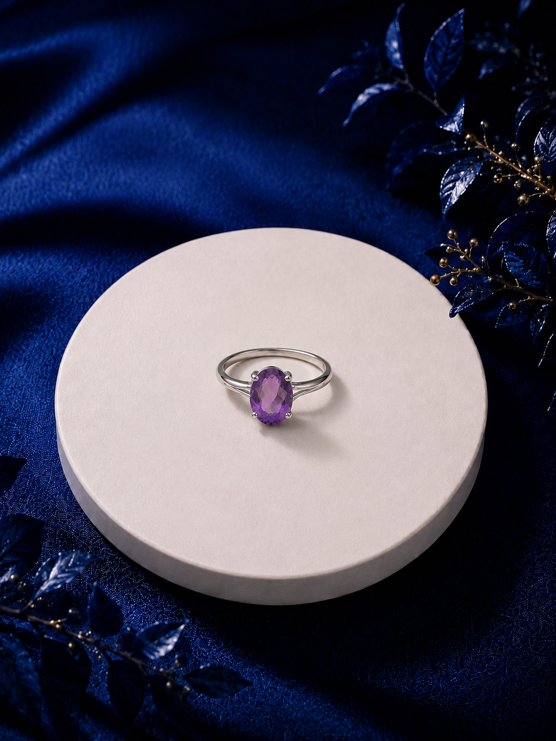 The Whisper of Serenity Amethyst Ring Onaar Gracious