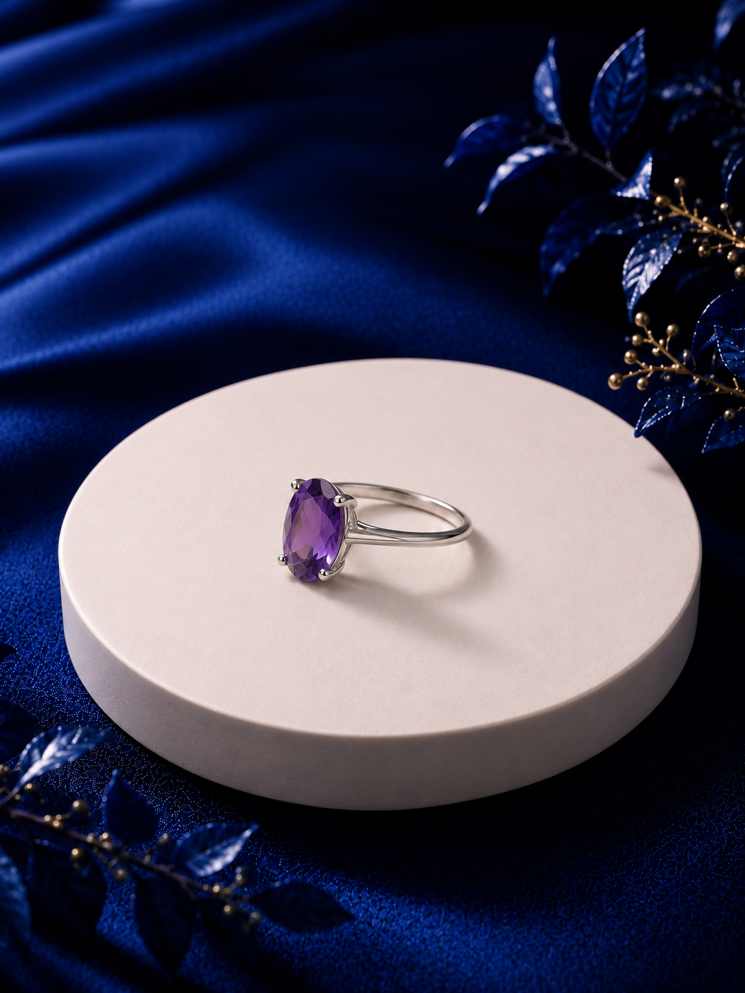 The Whisper of Serenity Amethyst Ring Onaar Gracious