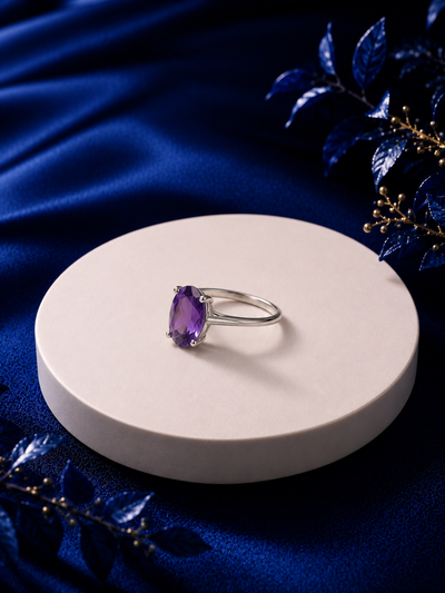The Whisper of Serenity Amethyst Ring Onaar Gracious