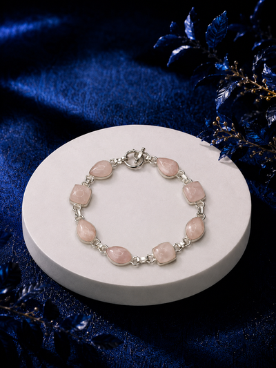 Cupid’s Heart Rose Quartz Bracelet Onaar Gracious