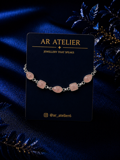 Cupid’s Heart Rose Quartz Bracelet Onaar Gracious