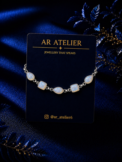 The Luna Moonstone Bracelet (WOMEN) Onaar Gracious
