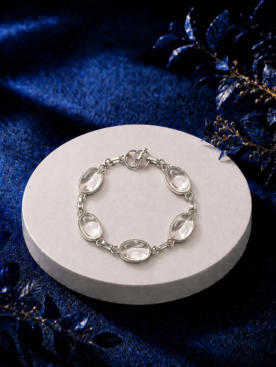 The Clarity Clear Quartz Bracelet (WOMEN) Onaar Gracious