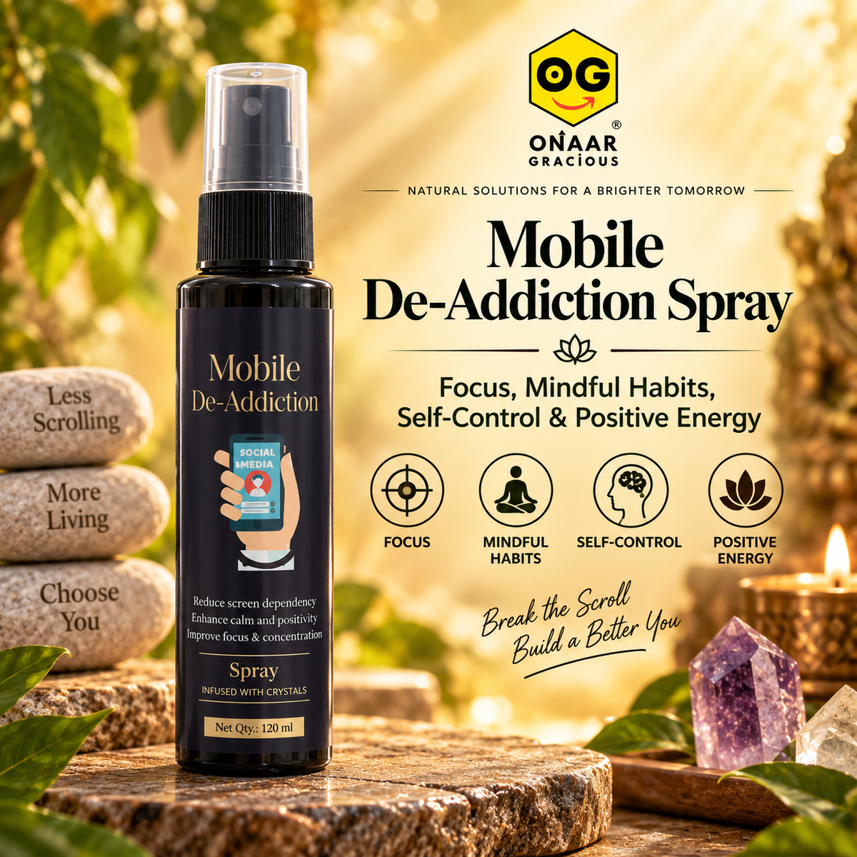 Mobile De- Addiction Spray Onaar Gracious