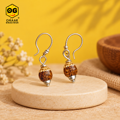 Rudraksha Earrings Onaar Gracious