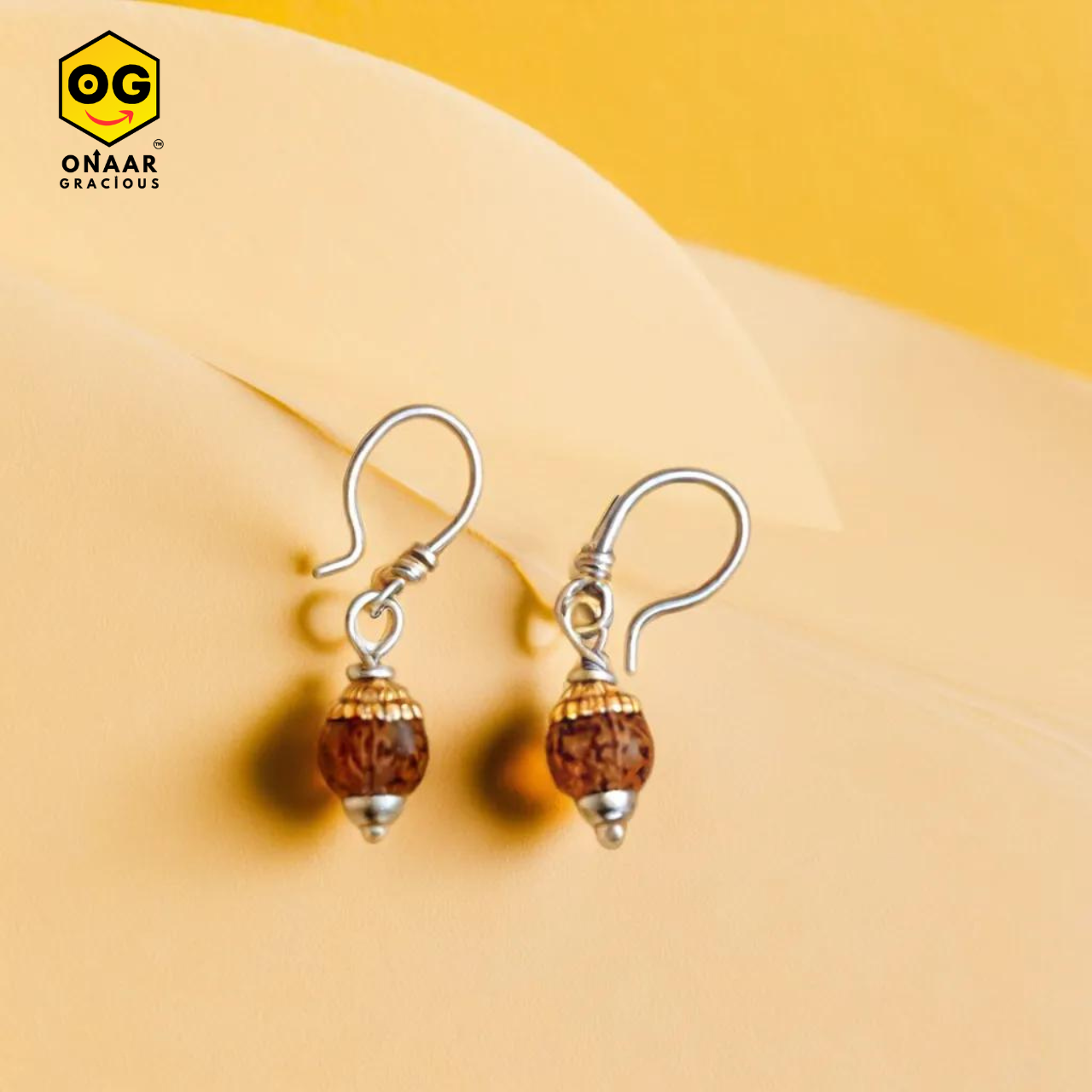 Rudraksha Earrings Onaar Gracious