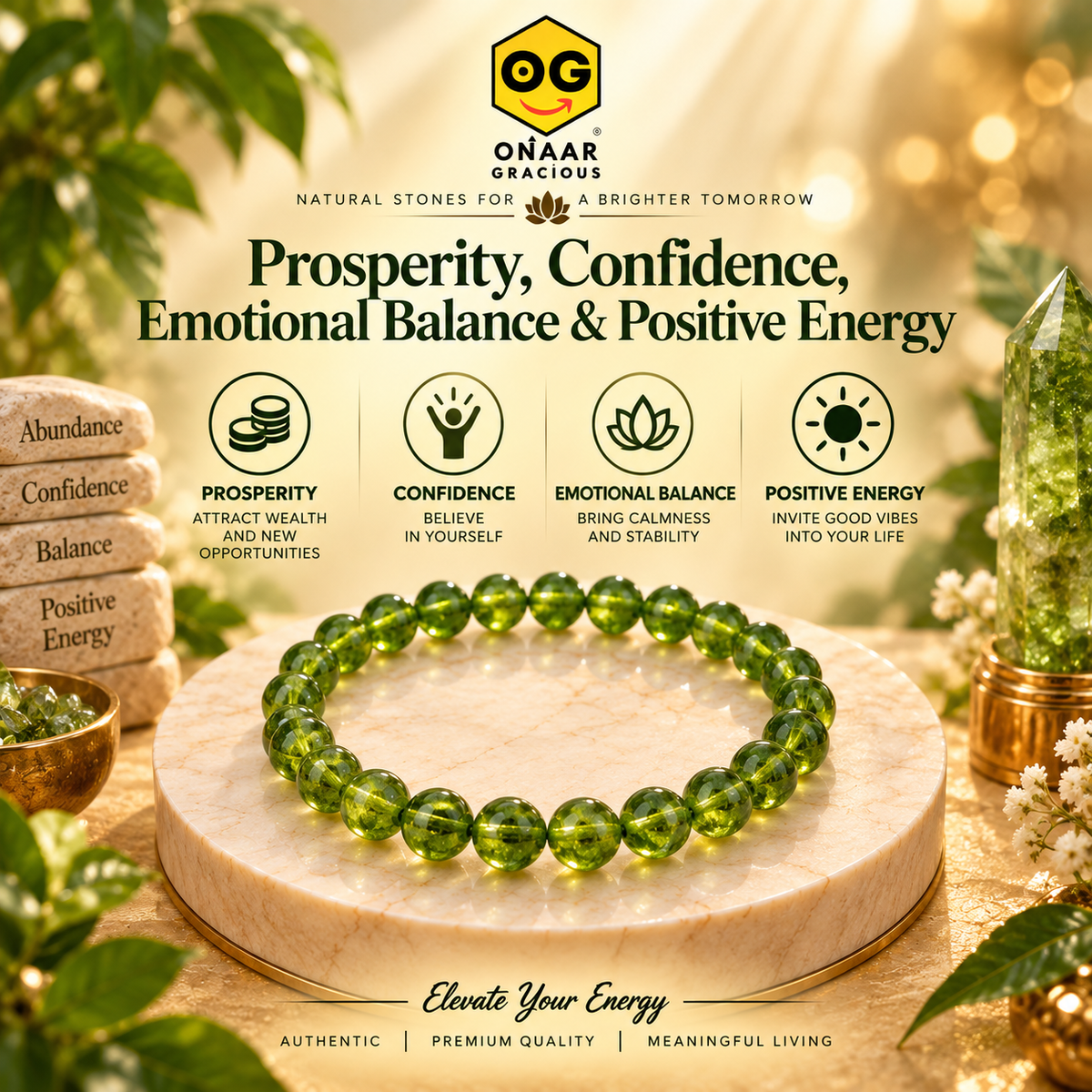 Peridot Bracelet Onaar Gracious