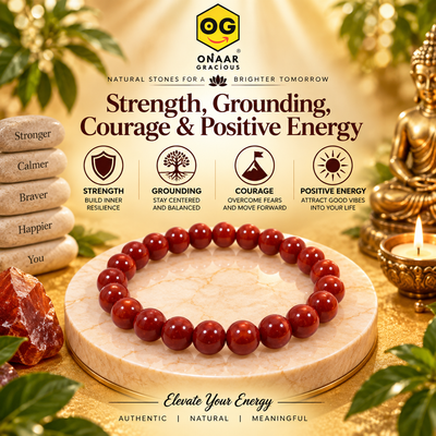 Red Jasper Bracelet Onaar Gracious