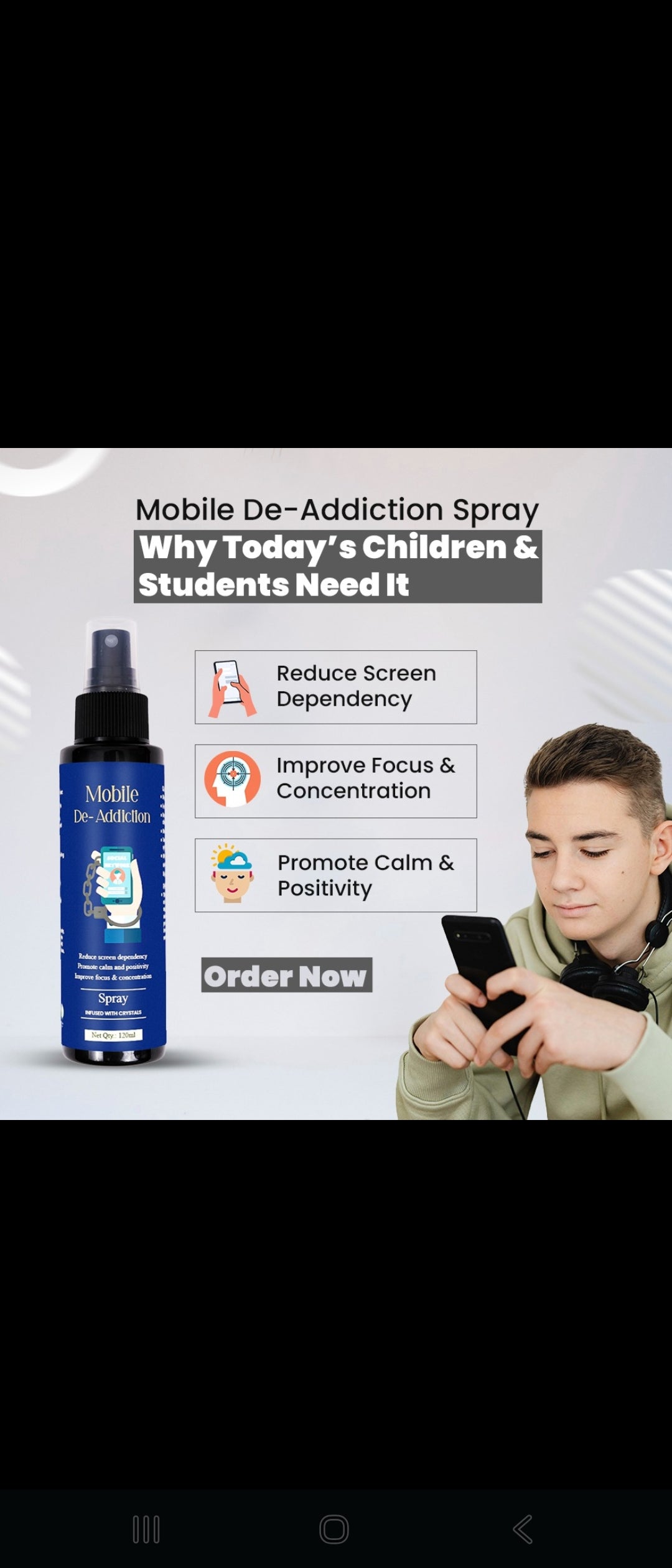 Mobile De- Addiction Spray Onaar Gracious