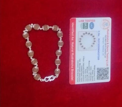 Silver Rudraksha Bracelet(Energized) Onaar Gracious