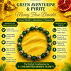 Money Flow Bracelet (Combo of Green aventurine and Pyrite) Onaar Gracious
