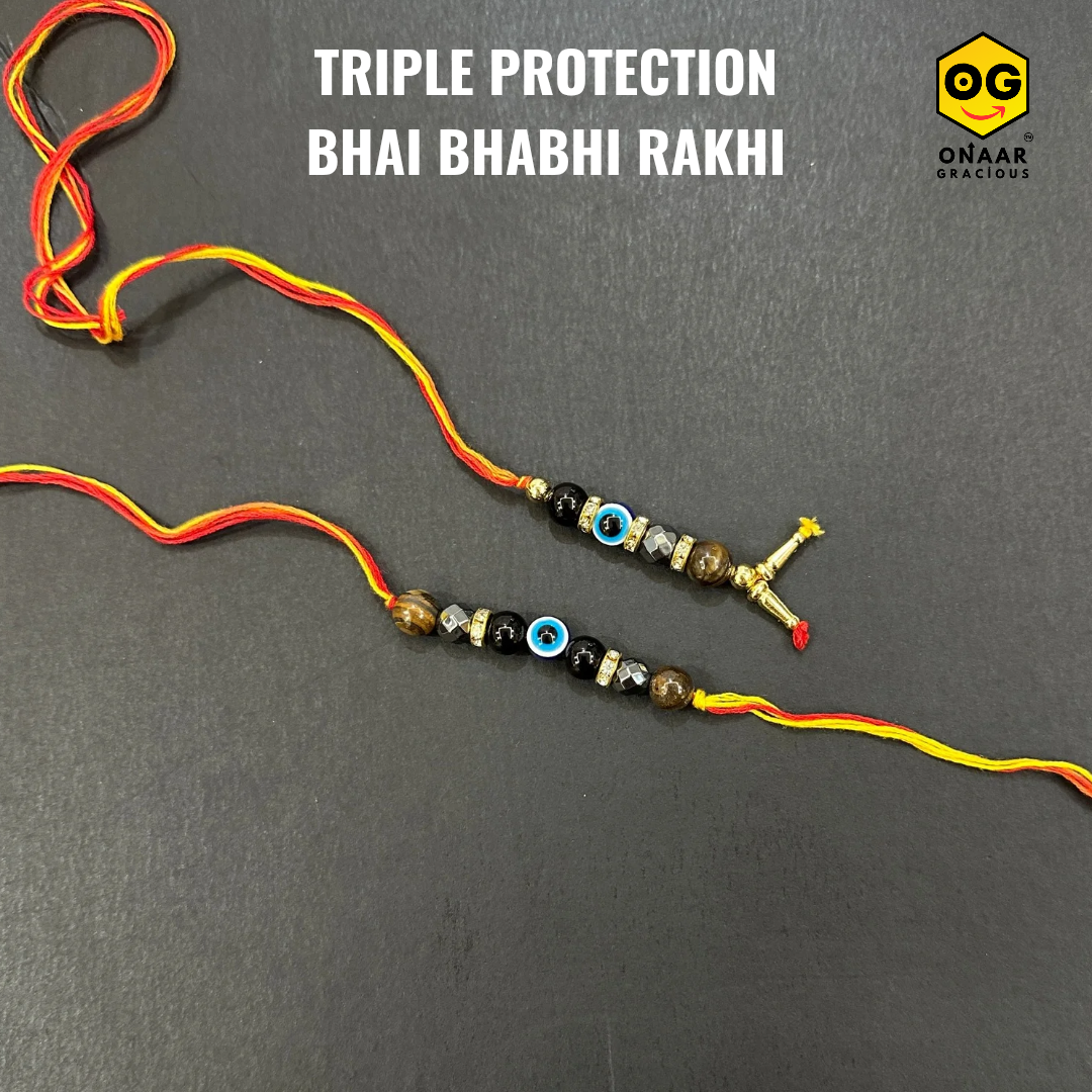 Tripple Protection Bhai Bhabhi Rakhi Onaar Gracious