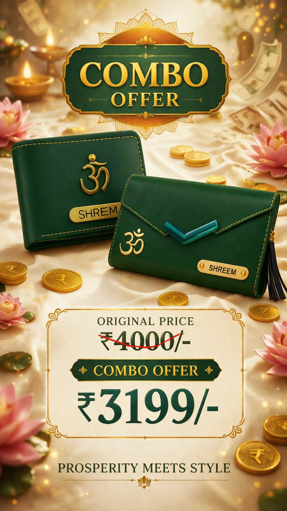 Male & Female wallets Combo Offer Onaar Gracious