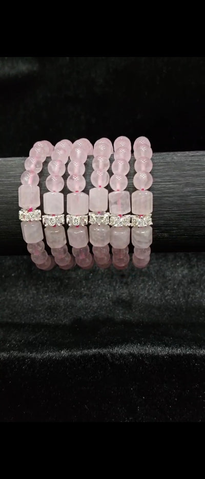 Trending Rose Quartz Bracelet Onaar Gracious