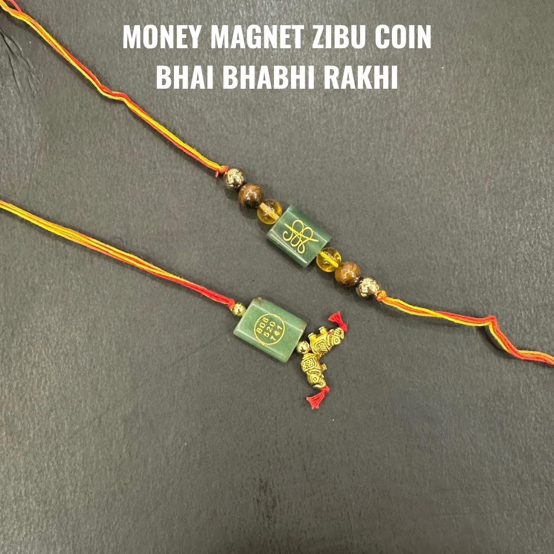 Zibu Coin Money Magnet Bhai Bhabhi Rakhi Onaar Gracious