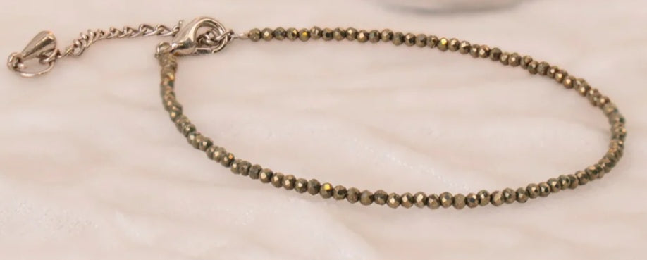 Pyrite Anklet (Diamond cut) Onaar Gracious