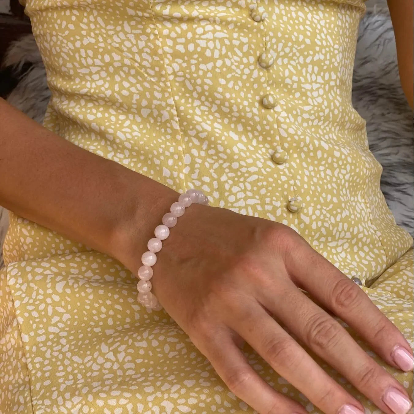 Gracious Rose Rose Quartz Bracelet – Onaar Gracious